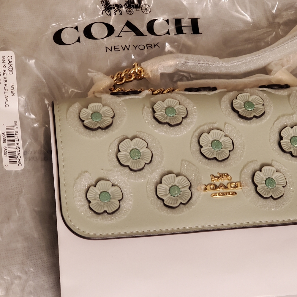 Coach Mini Klare Crossbody Bag w/ Floral Applique - Picture 2 of 9